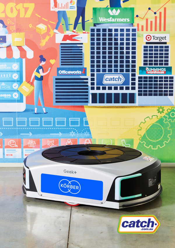 Korber set to roll out the largest deployment of autonomous mobile robots in Australia and New Zealand for leading online retailer Catch Group.