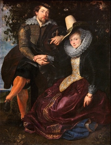 인동덩굴 그늘에서 루벤스와 이사벨라 브란트 1609 (사진=독일 뮌헨 알테 피카코텍 미술관)