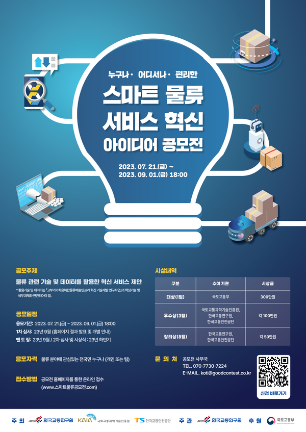 スマート物流サービス イノベーション アイデア コンテスト ポスター