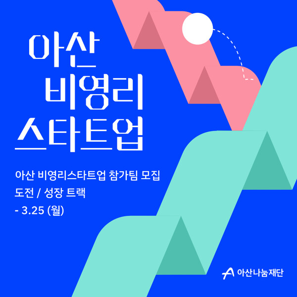 아산 비영리메이저 카지노 사이트 2024년도 참가팀 모집 포스터