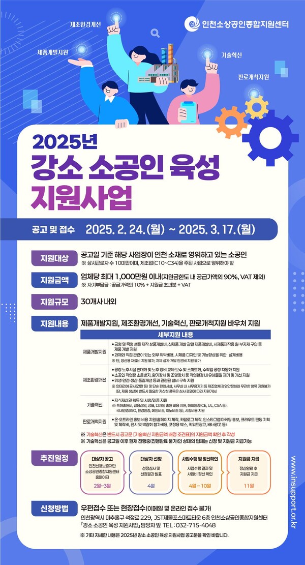 2025년 강소 소공인 육성 라이트닝 바카라 사이트 포스터
