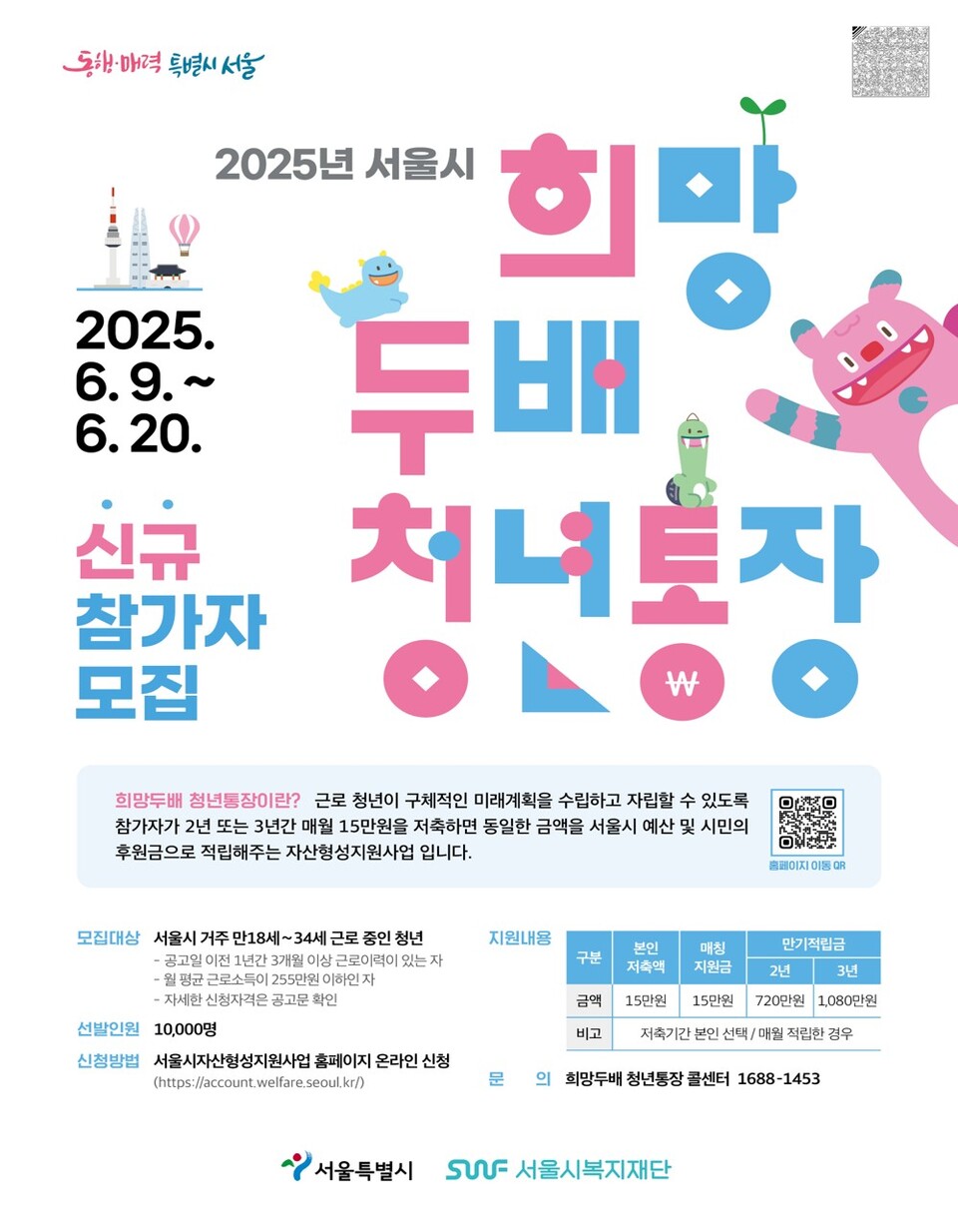 희망두배 카지노 사이트 ’25년 신규 참여자 모집 포스터