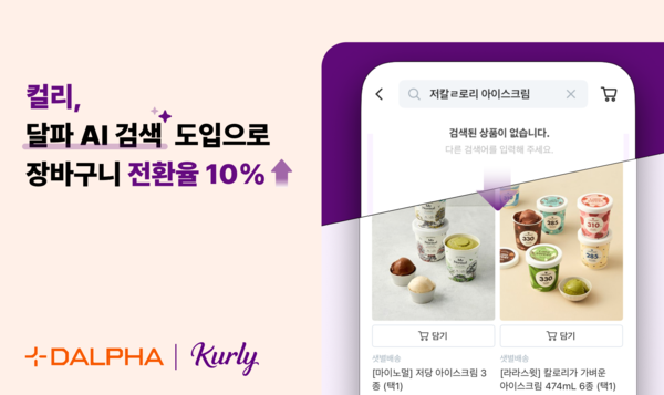 달파-컬리 AI 메이저카지노사이트 도입 배너 이미지 (이미지 제공=달파)