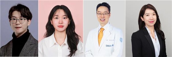 좌측부터 이번 연구의 공동 제1저자인 경희대 규제과학과 최경선 박사와 공동 제1저자 장민설 학생, 공동 교신저자인 서울대 의과대학 박상준 교수와 경희대 약학대학 서혜선 교수 사진