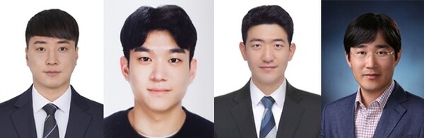 왼쪽부터 국민대학교 자동차공학과 정영주 조메이저 온라인 카지노, 한국과학기술연구원 정성민 박사후연구원, 경희대학교 기계공학과 송재만 조메이저 온라인 카지노, 서울대학교 기계공학부 고승환 메이저 온라인 카지노