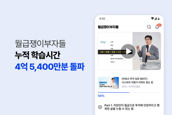 월급쟁이부자들, 누적 메이저 놀이터 순위 4억 5400만분 돌파