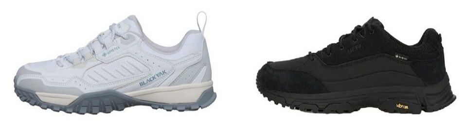 (左から) ゴアテックス素材を使用したブラック ヤク「ヨークシャー モーション GTX」、ネパ「ノーブル」